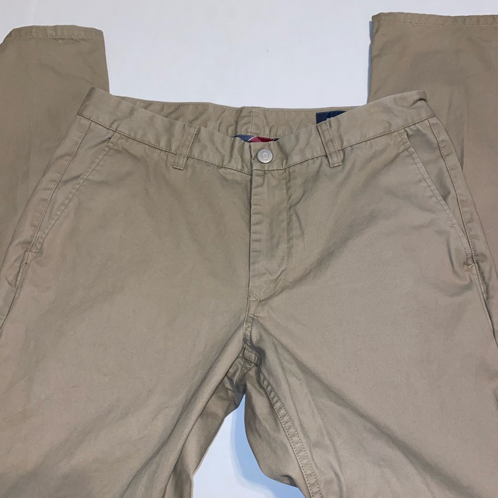 Bonobos Mens PLAIN FRONT Chino Pants 31x34 Khaki Tan Pants EUC